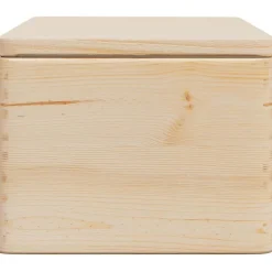 vidaXL Holzkiste mit Deckel 40x30x23 cm Massivholz Kiefer
