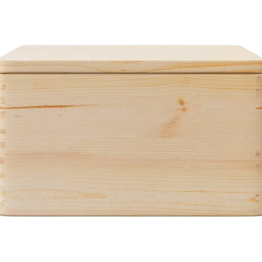 vidaXL Holzkiste mit Deckel 40x30x23 cm Massivholz Kiefer