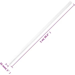 vidaXL Installationsrohre mit Clips Ø25 mm 30 m PVC