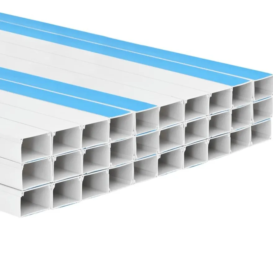 vidaXL Kabelkanäle Selbstklebend 50x25 mm 30 m PVC