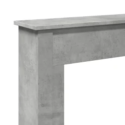 vidaXL Kaminumrandung Betongrau 75x20x87,5 cm Holzwerkstoff
