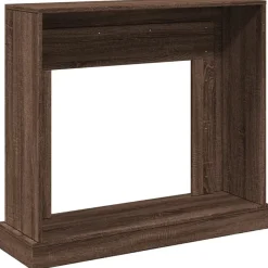 vidaXL Kaminumrandung Braun Eichen-Optik 100x30x87,5 cm Holzwerkstoff