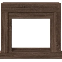 vidaXL Kaminumrandung Braun Eichen-Optik 100x30x87,5 cm Holzwerkstoff