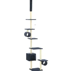 vidaXL Katzenbaum mit Sisal-Kratzsäulen 260 cm Dunkelblau