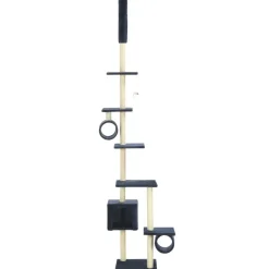 vidaXL Katzenbaum mit Sisal-Kratzsäulen 260 cm Dunkelblau