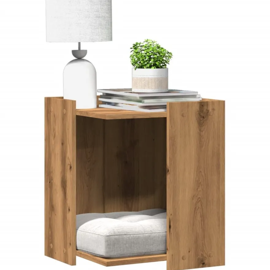 vidaXL Katzenklo Artisan-Eiche 42x42x51 cm Holzwerkstoff