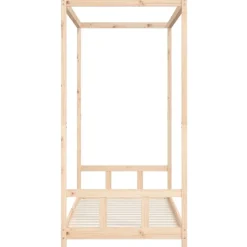 vidaXL Kinderbett 90x190 cm Massivholz Kiefer