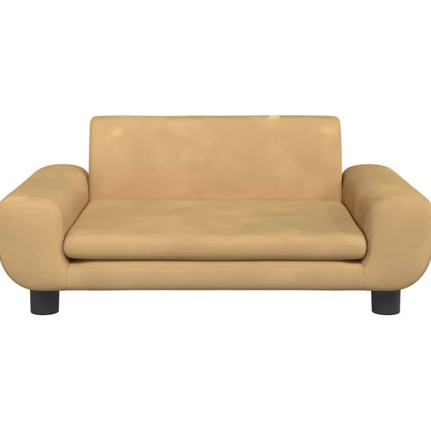 vidaXL Kindersofa Braun 70x45x33 cm Samt