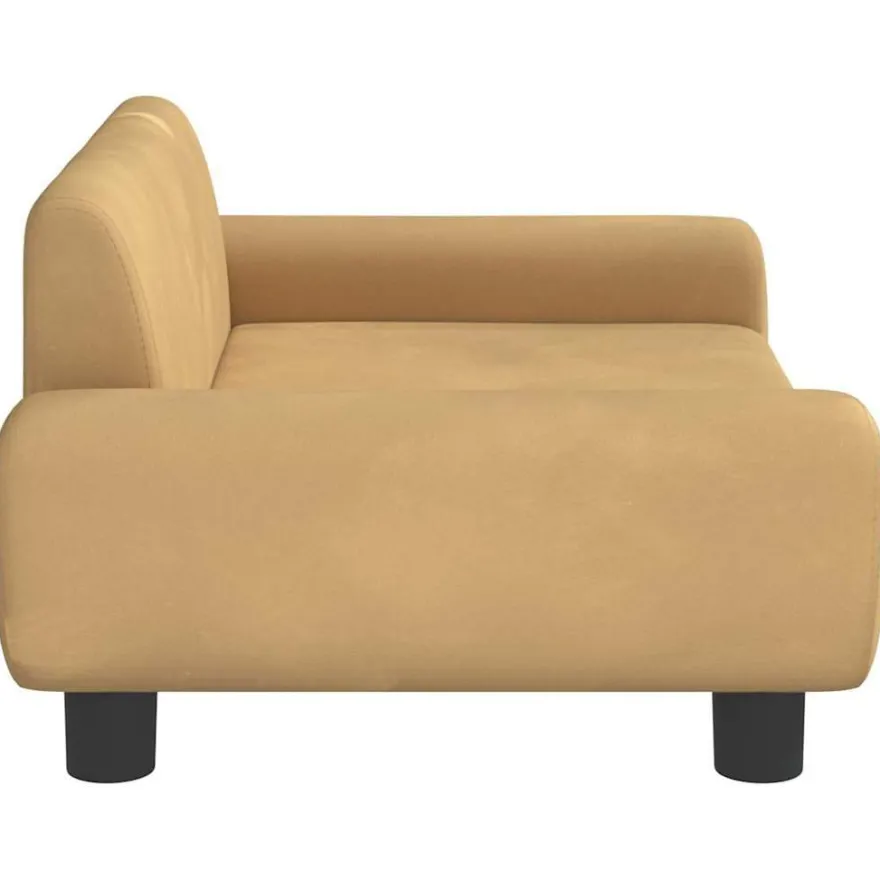 vidaXL Kindersofa Braun 70x45x33 cm Samt