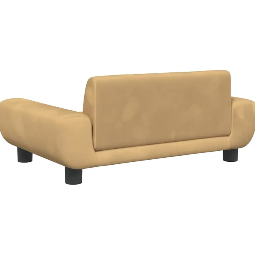 vidaXL Kindersofa Braun 70x45x33 cm Samt