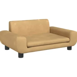 vidaXL Kindersofa Braun 70x45x33 cm Samt