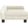 vidaXL Kindersofa Creme 70x45x26 cm Samt