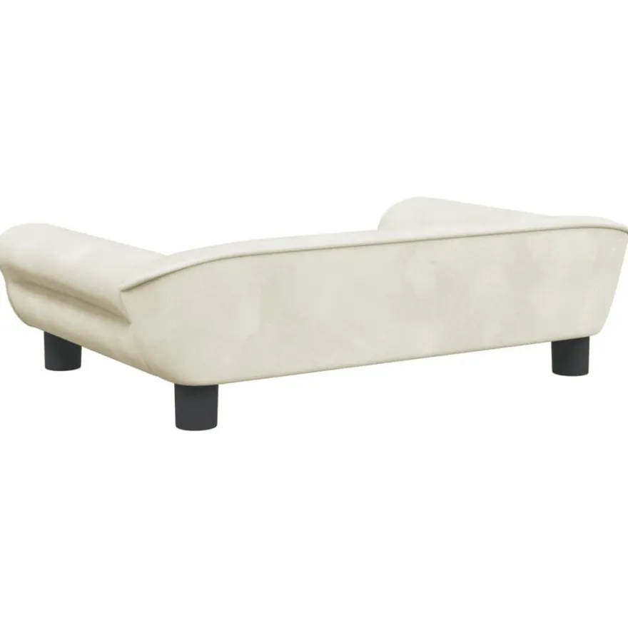 vidaXL Kindersofa Creme 70x45x26 cm Samt