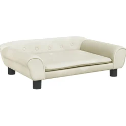 vidaXL Kindersofa Creme 70x45x26 cm Samt