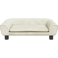 vidaXL Kindersofa Creme 70x45x26 cm Samt
