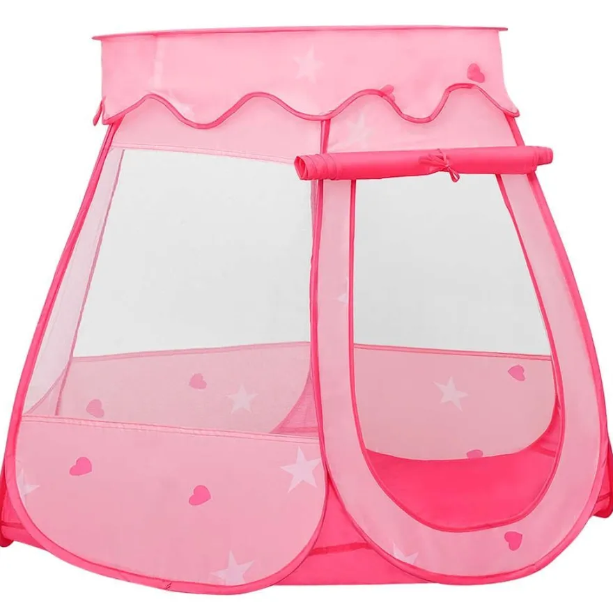 vidaXL Kinder-Spielzelt mit 250 Bällen Rosa 102x102x82 cm