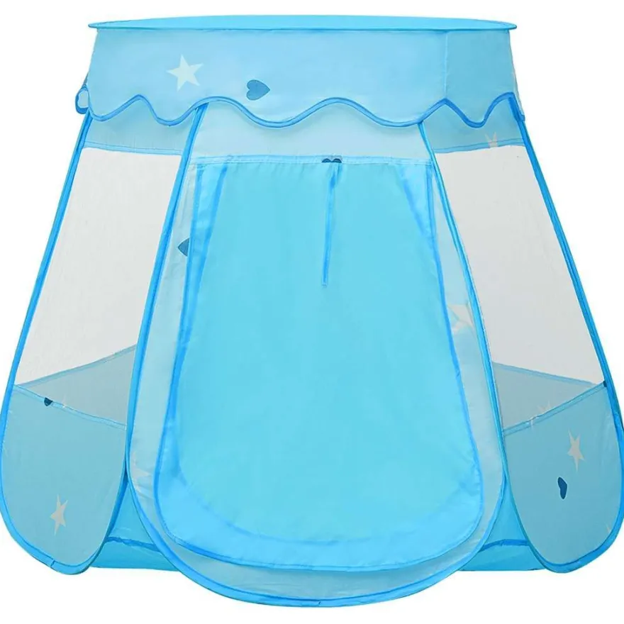 vidaXL Kinder-Spielzelt mit 250 Bällen Blau 102x102x82 cm