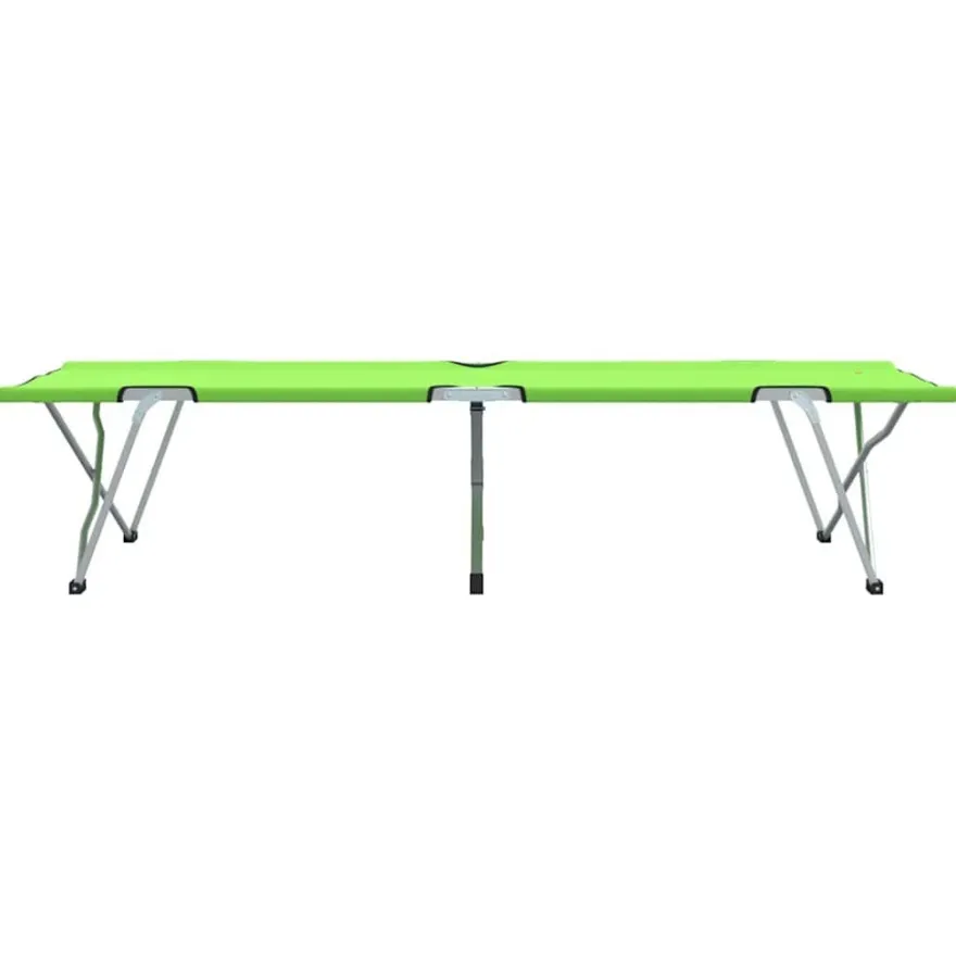 vidaXL Klapp Schlafbett fürs Camping 2 pcs Grün 194 x 62,5 x 42,5 cm