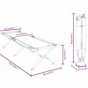 vidaXL Klapp Schlafbett fürs Camping Grau 210 x 80 x 46 cm