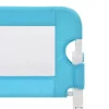 vidaXL Kleinkind-Bettschutzgitter Blau 120x42 cm Polyester