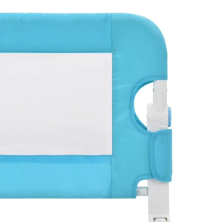vidaXL Kleinkind-Bettschutzgitter Blau 120x42 cm Polyester