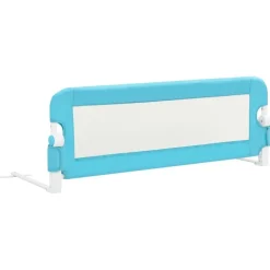 vidaXL Kleinkind-Bettschutzgitter Blau 120x42 cm Polyester
