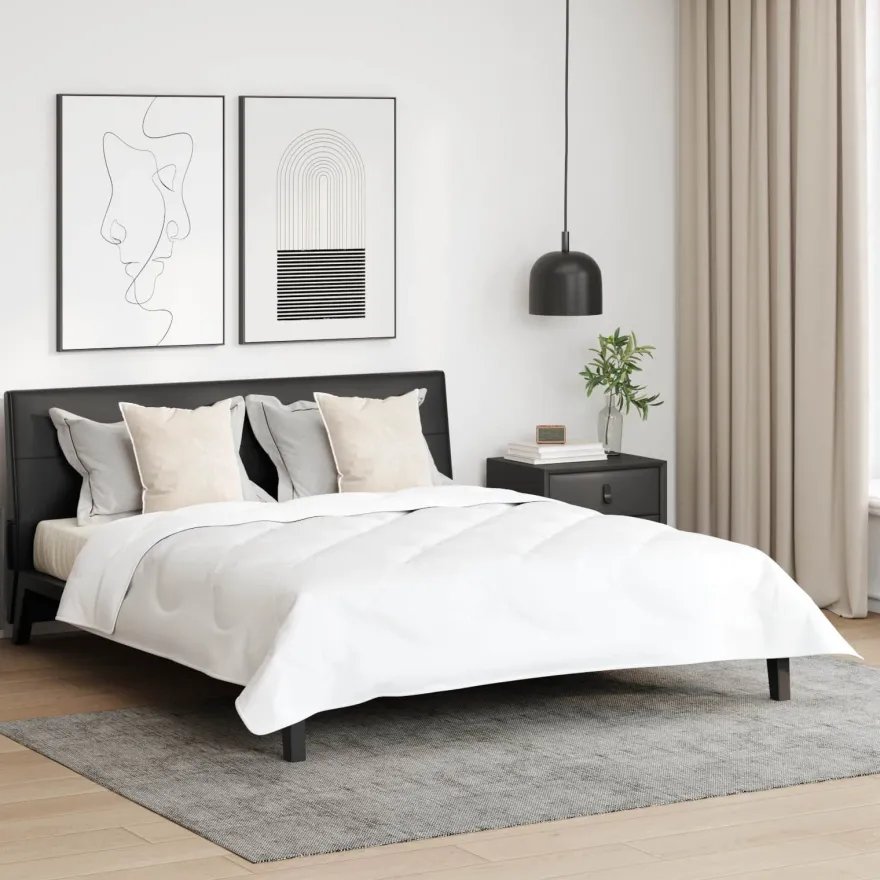 vidaXL Kopfkissen mit Kissen 2 pcs Weiß 60 x 60 cm Baumwolle