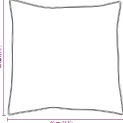 vidaXL Kopfkissen mit Kissen 2 pcs Weiß 60 x 60 cm Baumwolle