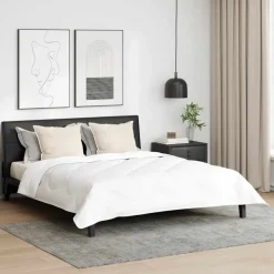 vidaXL Kopfkissen mit Kissen 2 pcs Weiß 61 x 41 x 20 cm Polyester