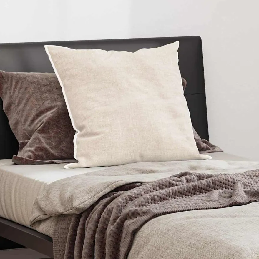 vidaXL Kopfkissen mit Kissen Weiß 81 x 80 x 20 cm Polyester