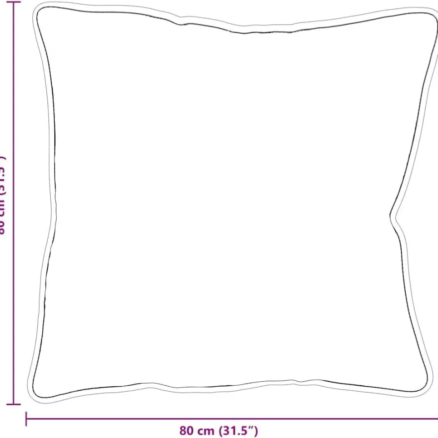 vidaXL Kopfkissen mit Kissen Weiß 81 x 80 x 20 cm Polyester
