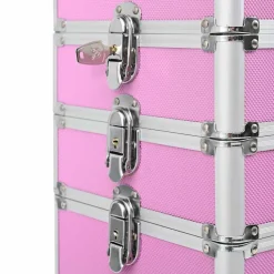 vidaXL Kosmetikkoffer Aluminium Rosa
