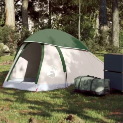 vidaXL Kuppel-Campingzelt 1 Person Grün Wasserdicht