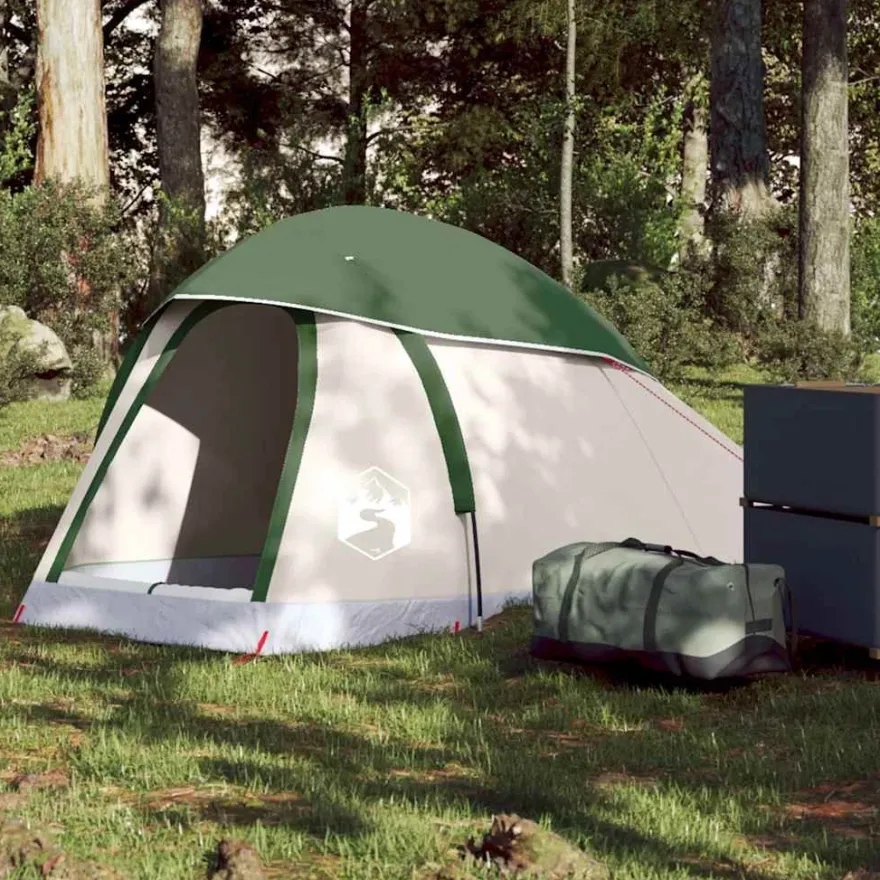 vidaXL Kuppel-Campingzelt 1 Person Grün Wasserdicht