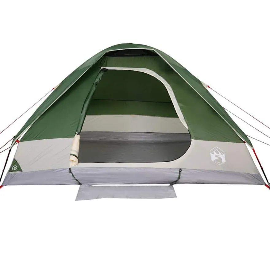 vidaXL Kuppel-Campingzelt 2 Personen Grün Wasserdicht