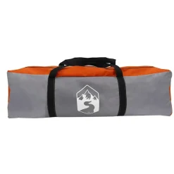 vidaXL Kuppel-Familienzelt 6 Personen Grau und Orange Wasserdicht