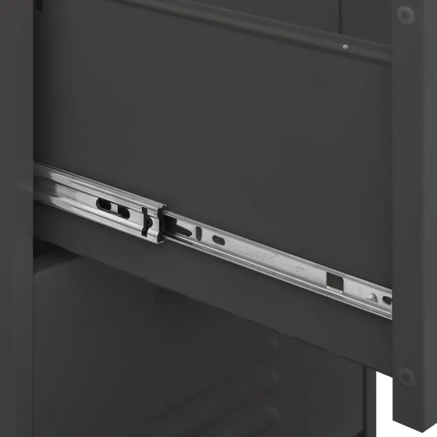 vidaXL Lagerschrank Anthrazit 42,5x35x101,5 cm Stahl