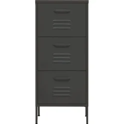 vidaXL Lagerschrank Anthrazit 42,5x35x101,5 cm Stahl