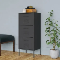 vidaXL Lagerschrank Anthrazit 42,5x35x101,5 cm Stahl