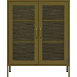 vidaXL Lagerschrank Olivgrün 80x35x101,5 cm Stahl