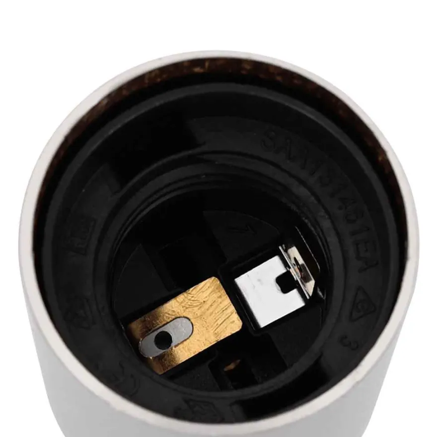 vidaXL Lampenfassungen 2 Stk. Satin-Nickel E27