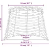 vidaXL Lampenschirm Braun Ø20x15 cm Korbweide