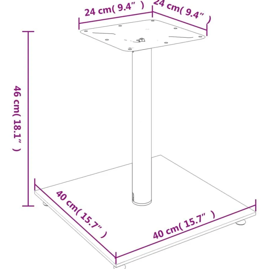 vidaXL Lautsprecher-Ständer 2 Stk. Schwarz & Silbern Hartglas 1 Säule