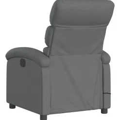 vidaXL Massage-Relaxsessel, Stoff, Dunkelgrau