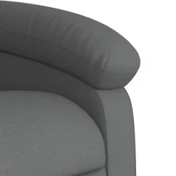 vidaXL Massage-Relaxsessel, Stoff, Dunkelgrau
