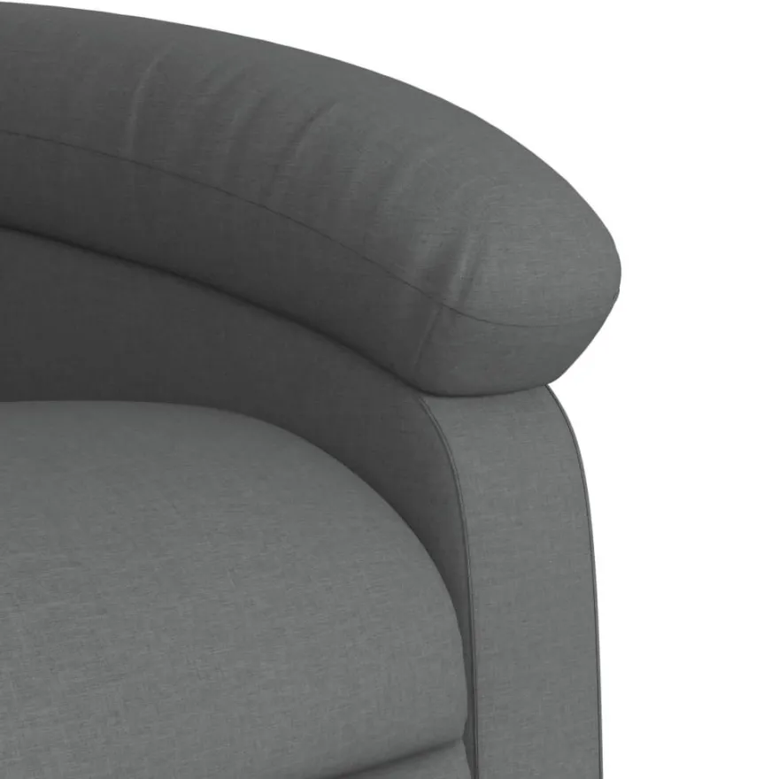 vidaXL Massage-Relaxsessel, Stoff, Dunkelgrau