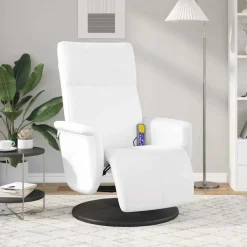vidaXL Massage Relaxsessel Weiß 71 x 90 x 105 cm Kunstleder