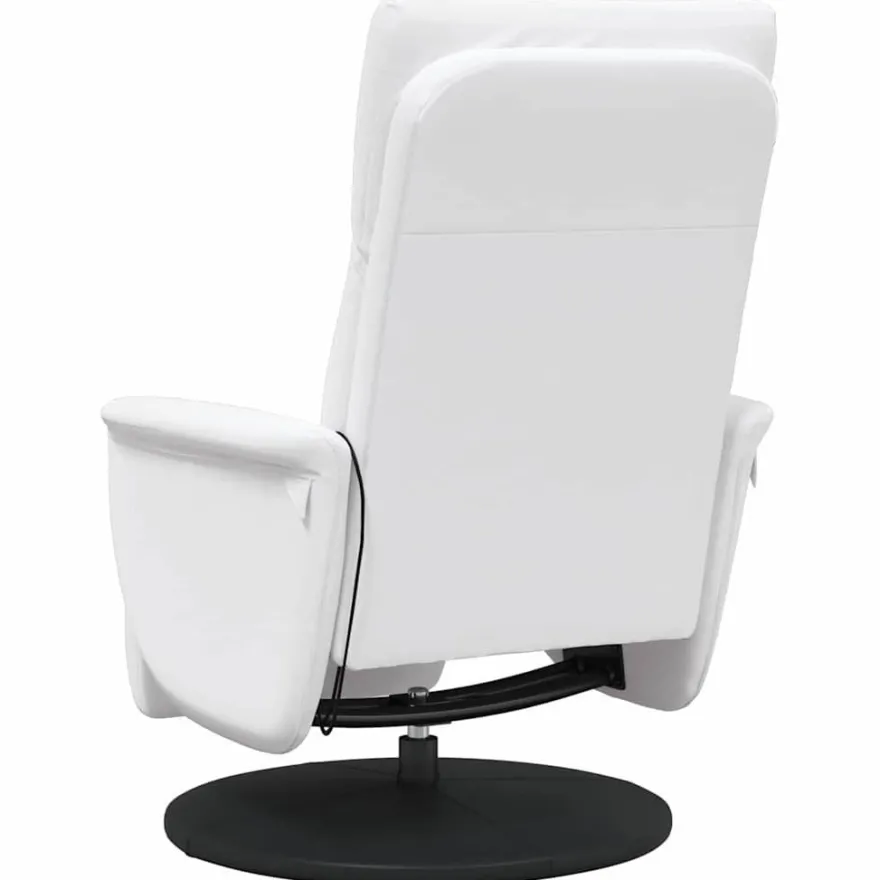 vidaXL Massage Relaxsessel Weiß 71 x 90 x 105 cm Kunstleder