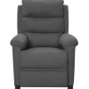 vidaXL Massagesessel Dunkelgrau Stoff