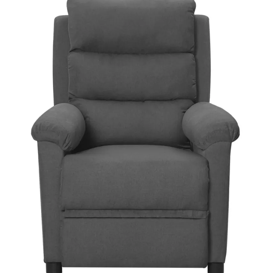 vidaXL Massagesessel Dunkelgrau Stoff